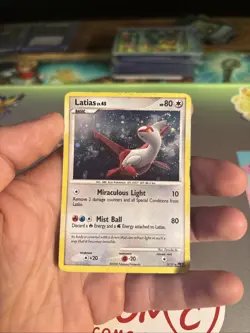Pokemon Latias 3/17 POP Series 7 Promo Holo Rare HP/DMG. Swirl - Image 1