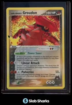 2021 POKEMON SWSH CELEBRATIONS #9/95 TEAM MAGMA'S GROUDON CLASSIC COLLECTION - Image 1