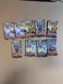 9 Pokemon Sealed Booster Packs(6 Paldea Evolved,3 Obsidian Flames) - Image 1