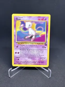 Mew #8 WOTC Black Star Promo Rare Vintage Pokemon TCG Ken Sugimori - Image 1