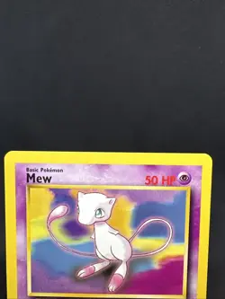 Mew #8 WOTC Black Star Promo Rare Vintage Pokemon TCG Ken Sugimori - Image 3