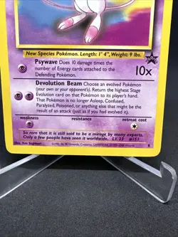 Mew #8 WOTC Black Star Promo Rare Vintage Pokemon TCG Ken Sugimori - Image 4