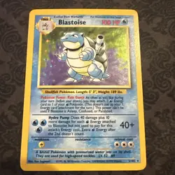 Pokemon TCG Blastoise Holo-Rare 2/102 Base Set Unlimited - Image 1