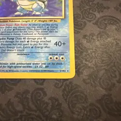 Pokemon TCG Blastoise Holo-Rare 2/102 Base Set Unlimited - Image 3