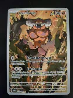 Landorus 131/086 Illustration Rare Pokemon TCG Scarlet & Violet Black Bolt - Image 1