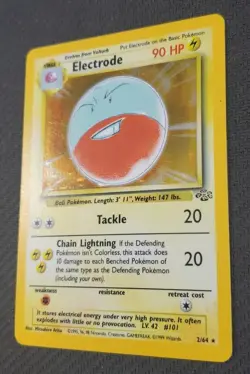 Pokemon TCG: Rare Electrode 2/64, Jungle Set, 1999 WoTC, Unlimited, Holo #2 - Image 4