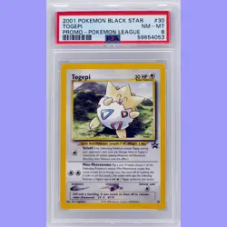 Pokemon Togepi #30 Black Star Promo PSA 8 NM/Mint - Image 1