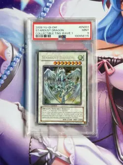 2008 Yu-Gi-Oh! Stardust Dragon CT05-EN001 Limited Edition PSA MINT 9 - Image 1