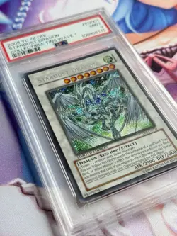 2008 Yu-Gi-Oh! Stardust Dragon CT05-EN001 Limited Edition PSA MINT 9 - Image 2