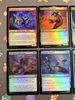 8 Cards Lot Uncommon Foil MTG Magic The Gathering Spider-Man Collector Booster - Image 2