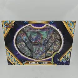 Pokemon TCG: Lunala GX Box Promo Card 4 Booster Packs New Factory Sealed - Image 1