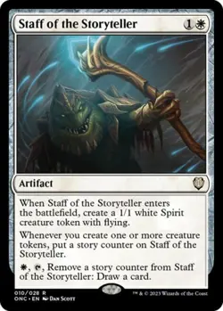 Staff of the Storyteller - Near Mint MTG Commander: Phyrexia: All Will Be One - Image 1