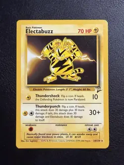 Electabuzz 24/130 LP Base Set 2 RARE Pokemon Card - Image 1