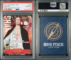 PSA 10 2022 One Piece Card Game Japanese Shanks Alt Art OP01 120 Romance Dawn - Image 3