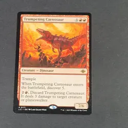 MTG Card - 1x Trumpeting Carnosaur - The Lost Caverns of Ixalan - NM Red - Magic - Image 3