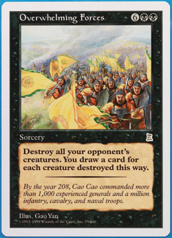 Overwhelming Forces Portal Three Kingdoms NM Black Rare CARD (506703) ABUGames - Image 1