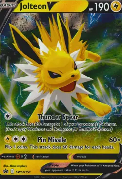 Jolteon V - SWSH151 Holo Promo SWSH: Sword & Shield Promo Cards Pokemon Card NM - Image 1
