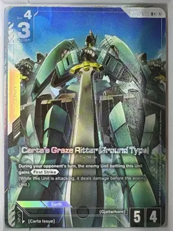 Carta's Graze Ritter (Ground Type) (R+) - Dual Impact (GD02) Gundam Card Game NM - Image 1
