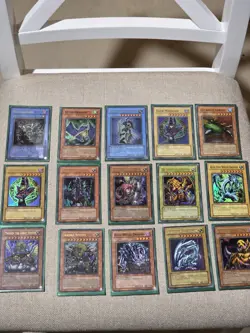 Yu-Gi-Oh Vintage Card Lot - Blue-Eyes, Dark Magician, Sphinx Set - 15 Cards - Image 1