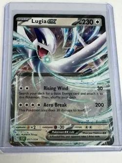 Lugia ex 017/034 Ultra Rare Pokemon Trading Card Game Classic NM - Image 1