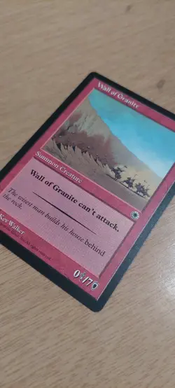 Wall of Granite (Portal) The List Magic the Gathering card - Image 1