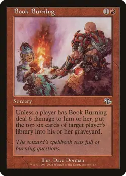 BOOK BURNING X 4 E/X+ JUDGMENT MAGIC THE GATHERING - Image 1
