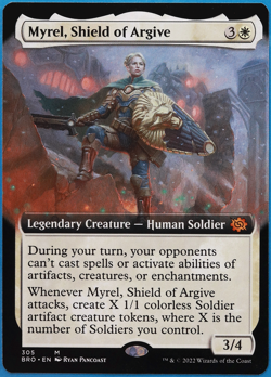 Myrel, Shield of Argive (Extended Art) The Brothers' War NM (506669) ABUGames - Image 1