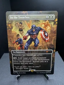 MTG Secret Lair Drop Captain America In the Trenches Borderless Regular NM - Image 1