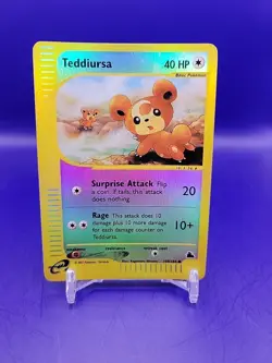 2003 Pokemon Teddiursa 109/144 Skyridge Reverse Holo LP/MP Nintendo - Image 1