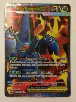 Mega Heracross Ex 108/094 Phantasmal Flames Ultra Rare Pokemon TCG NM - Image 2
