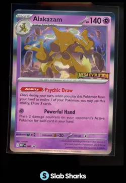 2025 POKEMON BLACK STAR PROMO MEP EN #003 ALAKAZAM MEGA EVOLUTIONS PRERELEASE - Image 1