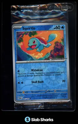 2023 POKEMON CENTRE SV 151 MEW EN #007/165 SQUIRTLE PROMO REVERSE HOLO - Image 1