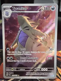 Pokemon - Tyranitar 222/193 IR - Paldea Evolved - LP (See Pics) - Image 1