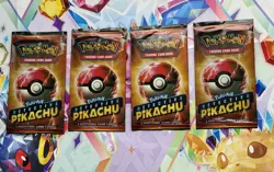 2019 Pokemon Detective Pikachu Movie Promo Packs Lot of 4 - Sealed - Image 1