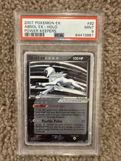 2007 Pokemon Absol EX Power Keepers Holo Rare #92 PSA 9 - Image 1