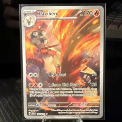 Blaziken 2025 Scarlet & Violet Destined Rivals 192/182 Illustration Rare Pokemon - Image 1