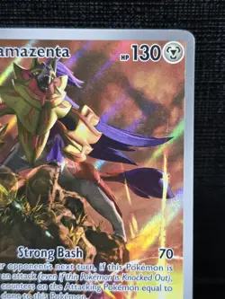 Pokemon Zamazenta 201/182 Destined Rivals Illustration Rare Full Art LP+ - Image 3