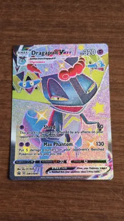 Pokemon TCG Dragapult VMAX SWSH097 Shiny Full Art Promo - Image 1