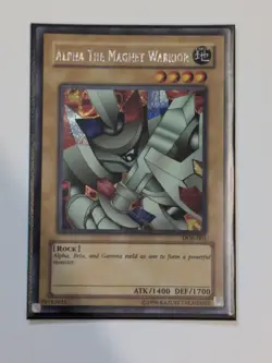 Alpha the Magnet Warrior DOR-001 Prismatic Secret Rare Card - Image 3