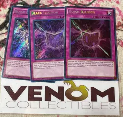 3x (M/NM) - Black Illusion - YGLD-ENC00 - Secret Rare - Limited Edition YuGiOh - Image 1