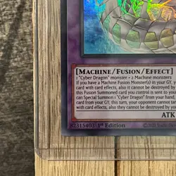 Cyber Eternity Dragon YuGiOh! LDS2-EN033 Purple Ultra Rare 1st Ed - Image 4