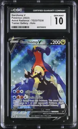 Garchomp V CGC 10 Astral Radiance TG23/TG30 Pokemon Card 2022 Trainer Gallery FA - Image 1