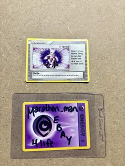 Pokemon CARD TCG X Special 8/8 Trading Figure Game Card Mewtwo LP Extremely RARE - Image 1