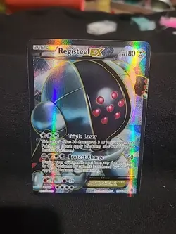 Pokemon Card 2012 Dragons Exalted Ultra Rare Full Art: Registeel EX 122/124 - Image 1