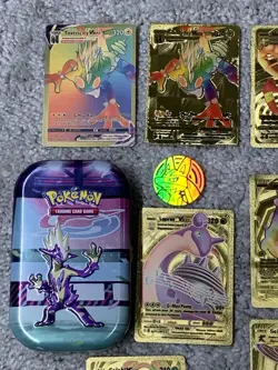 Pokemon Toxtricity VMax HP320 Gold Foil Display Card & Matching Mini Tin, Chip++ - Image 2