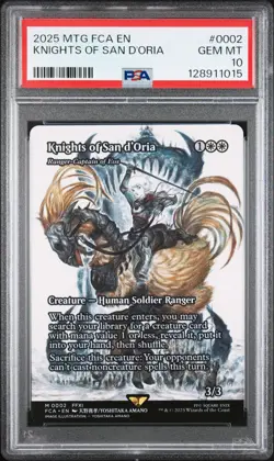 2025 MTG FINAL FANTASY: THROUGH THE AGES #0002 KNIGHTS OF SAN D'ORIA PSA 10 - Image 1