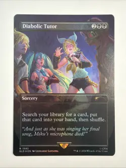 Diabolic Tutor (1592) (Rainbow Foil) Secret Lair Drop Foil - Image 1