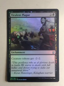 Virulent Plague - Dragons of Tarkir (DTK) FOIL - Magic: The Gathering - MTG -NM - Image 1