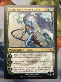 1x Kiora, The Crashing Wave- Born Of The Gods- NM- Mtg Magic The Gathering - Image 1
