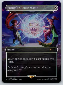 Porom's Silence Magic - Silence (Rainbow Foil) R Secret Lair Drop Series 7003 NM - Image 1